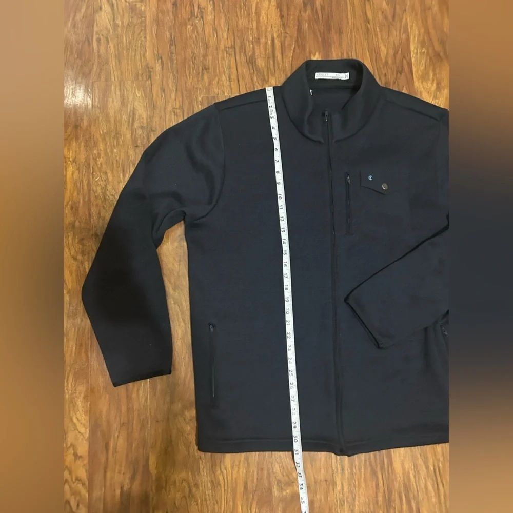 CRIQUET Fleece Jacket with Chest Pocket Golf Preppy Activewear Full-Zip - Picture 8 of 10